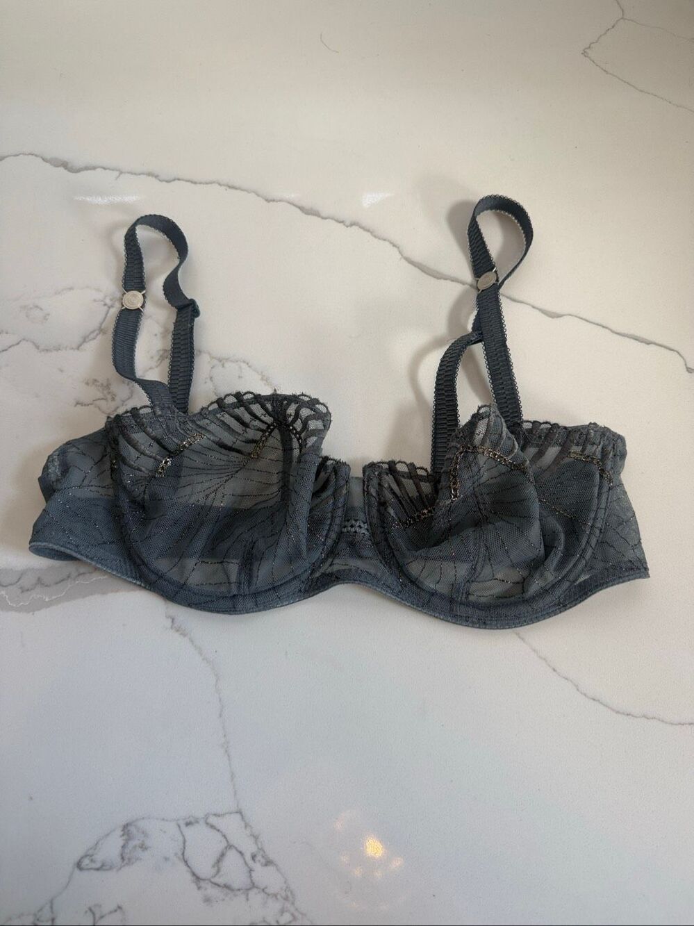 Chantelle Mouvance Corbeille Bra (Style 2325) Gray 32DD